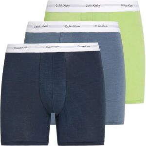 Calvin Klein Mens Underwear 3 Pack Boxer Shorts - Multicolour Cotton - Size Small