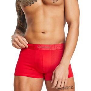 Calvin Klein Mens Boxer Trunks Shorts 1x Pack - Red - Size X-Large