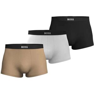 Hugo Boss Black Mens 3 Pack Trunk Beige/white/black - Multicolour - Size 2xl
