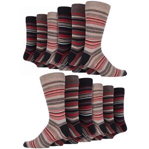 Sock Snob 12 Pair Multipack Mens Cotton Colourful Striped Dress Socks Sock Snob 12 Pair Multipack Mens Cotton Colourful Striped Dress Socks