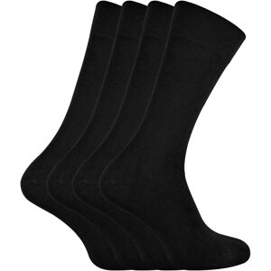 Sock Snob Mens - 4 Pairs Bamboo Super Soft Suit Socks For Men & Women - Black - Size Uk 7-11 Sock Snob Mens - 4 Pairs Bamboo Super Soft Suit Socks For Men & Women - Black - Size Uk 7-11