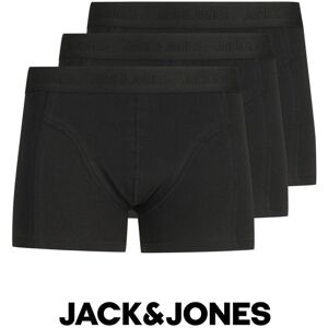 Jack & Jones Mens Underwear Big & Tall Pack Of 3 - Black Cotton - Size 2xl Jack & Jones Mens Underwear Big & Tall Pack Of 3 - Black Cotton - Size 2xl