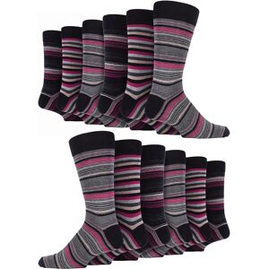 Sock Snob 12 Pair Multipack Mens Cotton Colourful Striped Dress Socks Sock Snob 12 Pair Multipack Mens Cotton Colourful Striped Dress Socks
