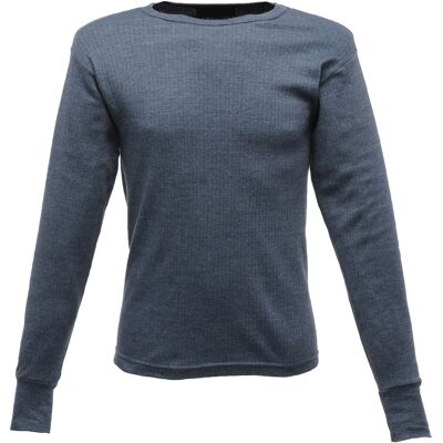Regatta Mens Thermal Underwear Long Sleeve Vest / Top (Denim) - Blue - Size Large Regatta Mens Thermal Underwear Long Sleeve Vest / Top (Denim) - Blue - Size Large
