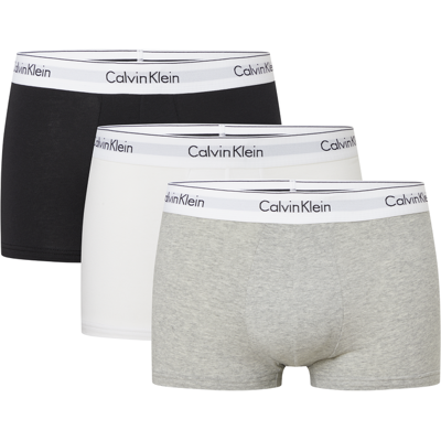 Calvin Klein 3 Pack Mens Modern Cotton Stretch Trunk - Multicolour - Size X-Large Calvin Klein 3 Pack Mens Modern Cotton Stretch Trunk - Multicolour - Size X-Large