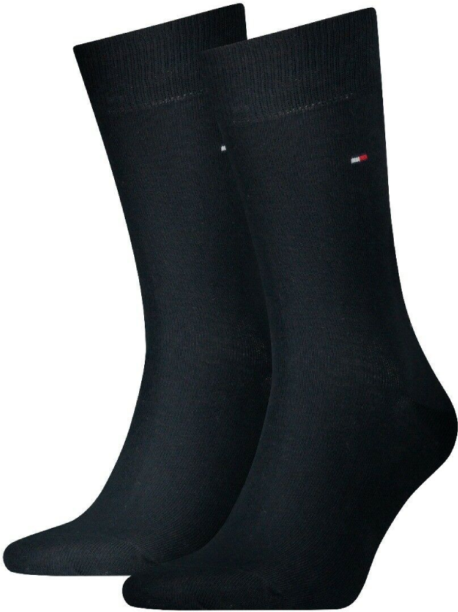 Tommy Hilfiger Classic Mens Sock 2 Pack - Navy Fabric - Size Uk 6-8