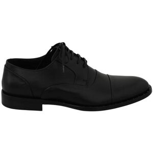 Dolce & Gabbana Mens Black Leather Derby Formal Shoes - Size Eu 39