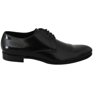 Dolce & Gabbana Mens Derby Napoli Black Leather Dress Formal Shoes - Size 41.5 Eu/it
