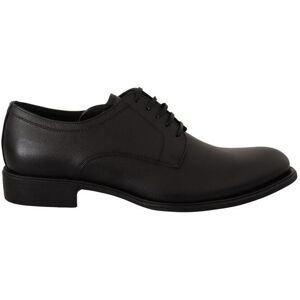 Dolce & Gabbana Mens Black Leather Lace Up Formal Derby Shoes - Size Eu 41