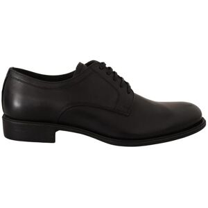 Dolce & Gabbana Mens Black Leather Lace Up Formal Derby Shoes - Size Eu 40