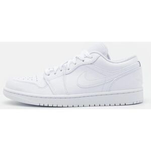 Nike Air Jordan 1 Low Mens Trainers In White/white/white Leather - Size Uk 10