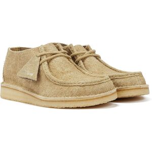 Clarks Originals Desert Nomad Maple Hairy Suede Mens Boots - Beige - Size Uk 10