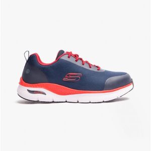 Skechers 200086ec Arch Fit Sr - Ringstap Mens Safety Shoes Navy/red - Blue - Size Uk 6
