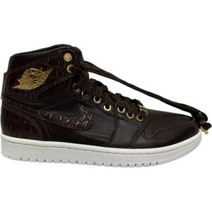 Nike Pre-Owned Mens Air Jordan 1 Retro High Croc Embossed Og Pinnacle Sneakers In Brown Leather - Mocha - Size Uk 7