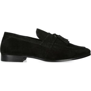 Kg Kurt Geiger Mens Suede Charlie Tassle Loafers - Black - Size Uk 11 Kg Kurt Geiger Mens Suede Charlie Tassle Loafers - Black - Size Uk 11