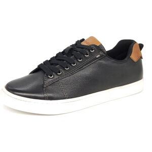 Hx London Romford Leather Black Mens Fashion Trainers Casual Sneakers Shoes - Size Uk 7 Hx London Romford Leather Black Mens Fashion Trainers Casual Sneakers Shoes - Size Uk 7