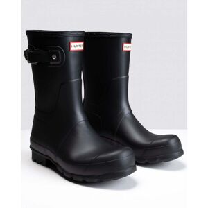 Hunter Mens Original Short Boots - Black Rubber - Size Uk 9 Hunter Mens Original Short Boots - Black Rubber - Size Uk 9
