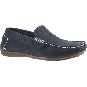 Hush Puppies Mens Roscoe Leather Slip On Loafer Shoes - Navy Nubuck Leather - Size 9 (Uk Shoe) Hush Puppies Mens Roscoe Leather Slip On Loafer Shoes - Navy Nubuck Leather - Size 9 (Uk Shoe)