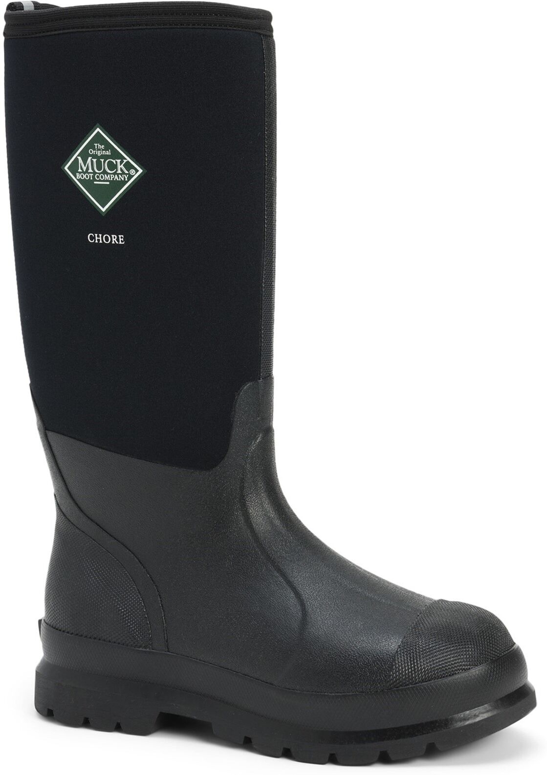 Muck Boots Chore Classic Hi Patterned Unisex - Black Neoprene - Size Uk 5