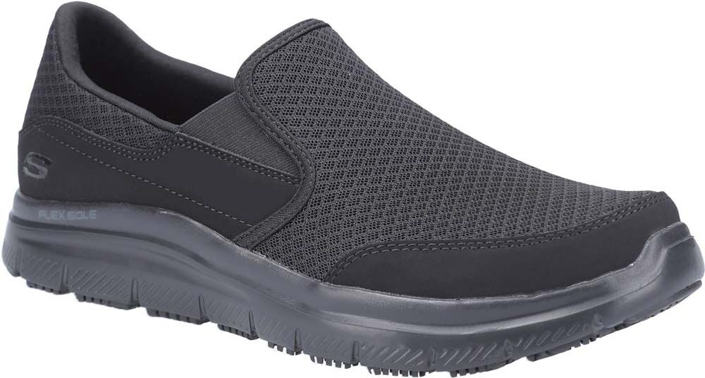 Skechers Mens Flex Advantage Mcallen Sr Slip On Shoes - Black - Size Uk 10