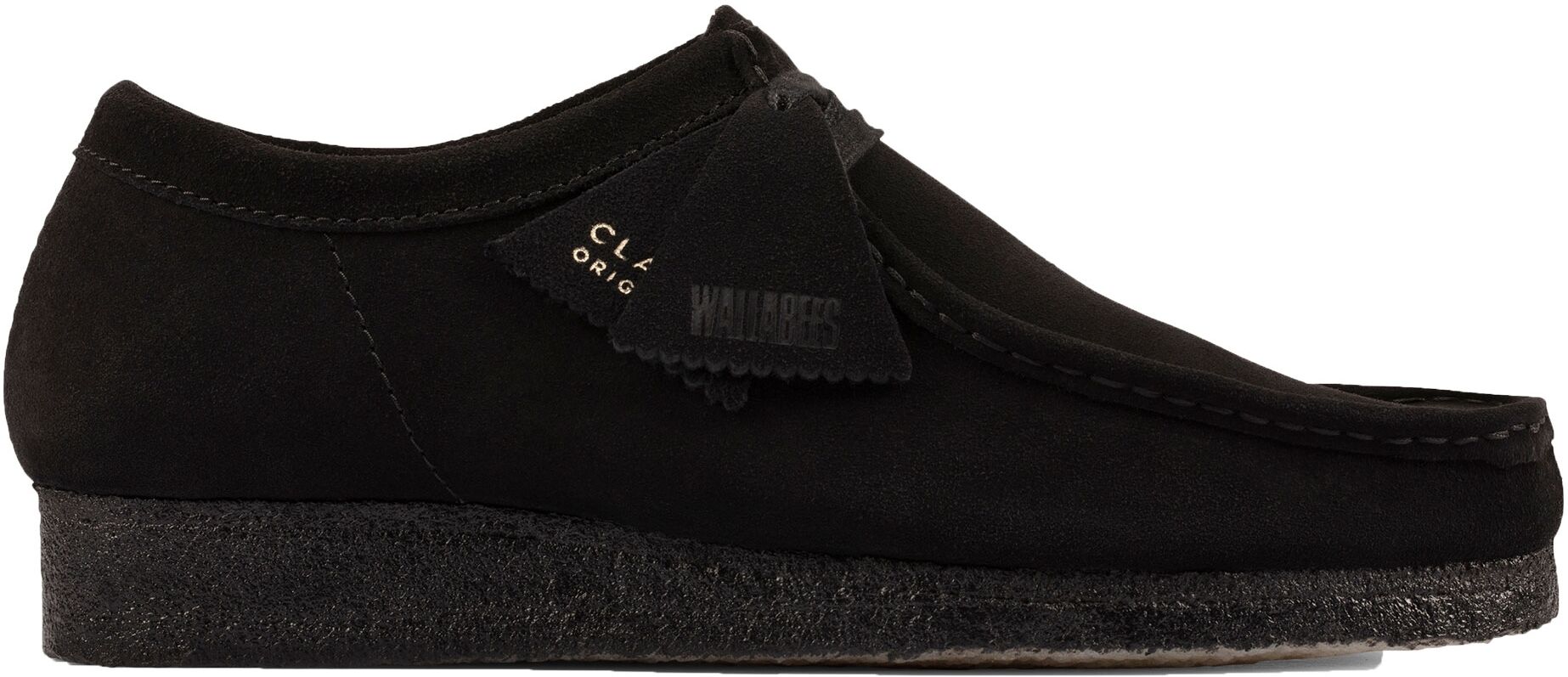 Clarks Originals Mens Wallabee Shoe Black Suede Leather - Size Uk 9
