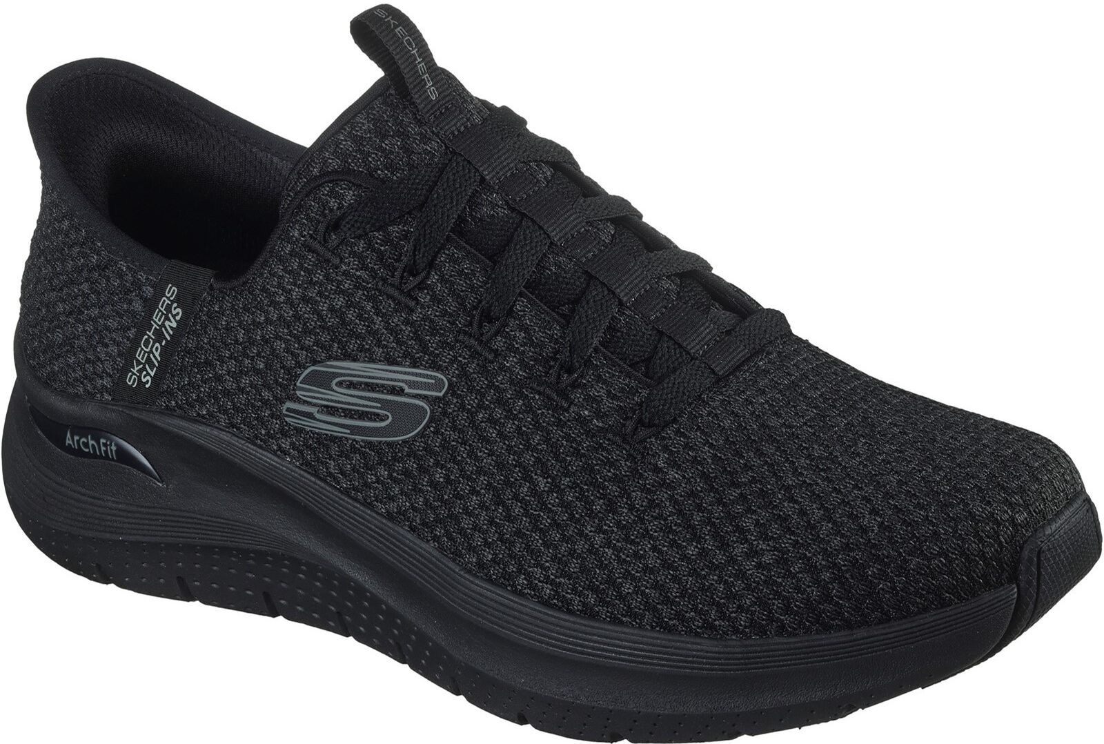 Skechers Mens Arch Fit 2.0 Look Ahead Shoe - Black - Size Uk 12