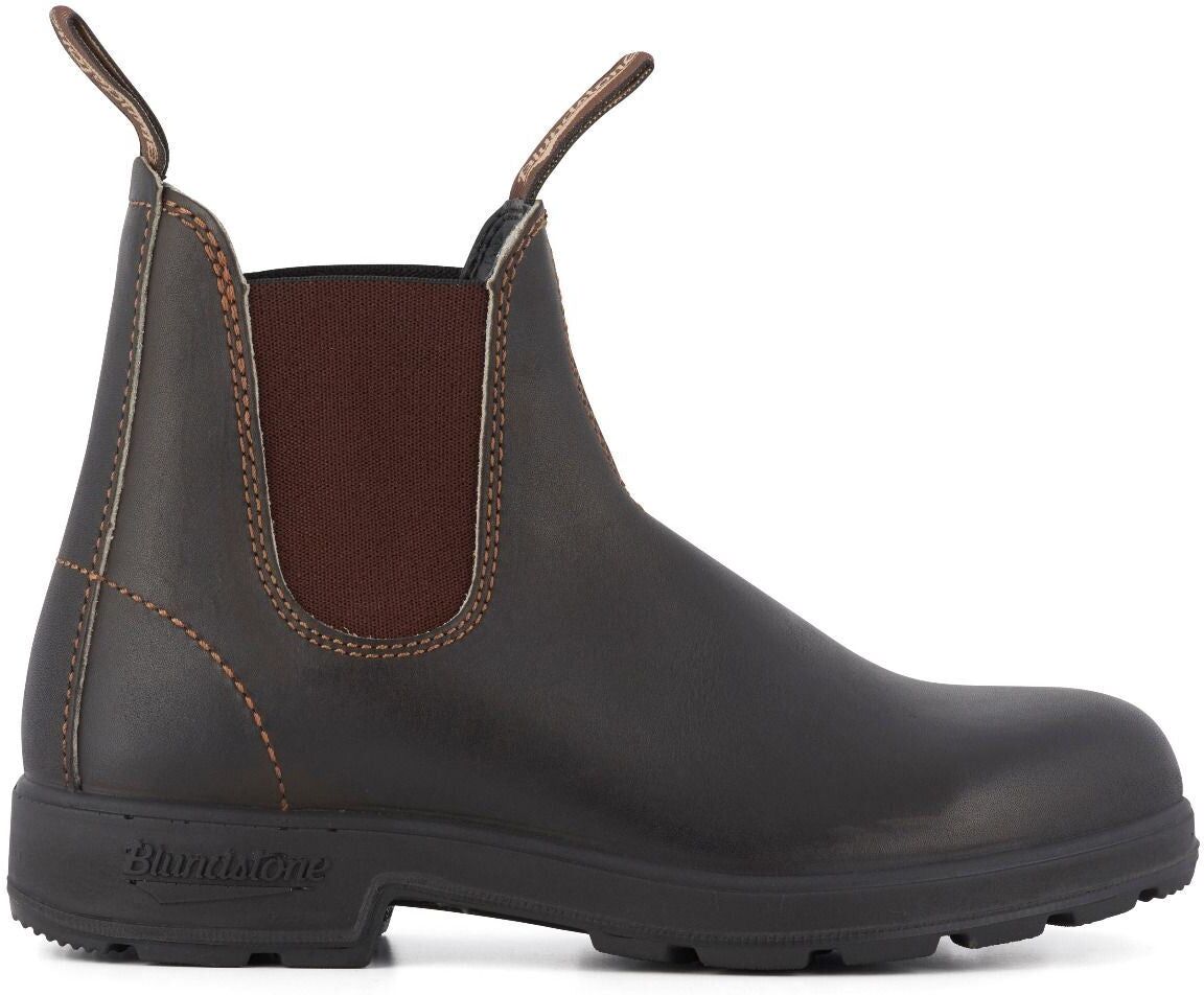 Blundstone Unisex #500 Stout Brown Chelsea Boot Leather - Size Uk 9.5