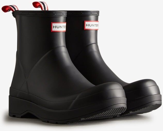 Hunter Play Mens Short Boot - Black - Size Uk 10