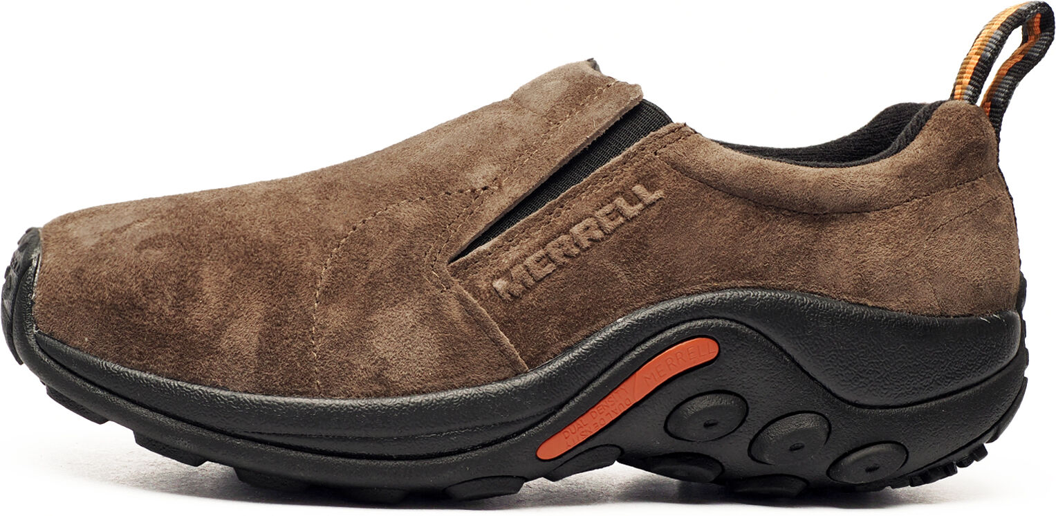 Merrell Jungle Moc Slip On Mens Leather Shoes - Brown - Size Uk 12