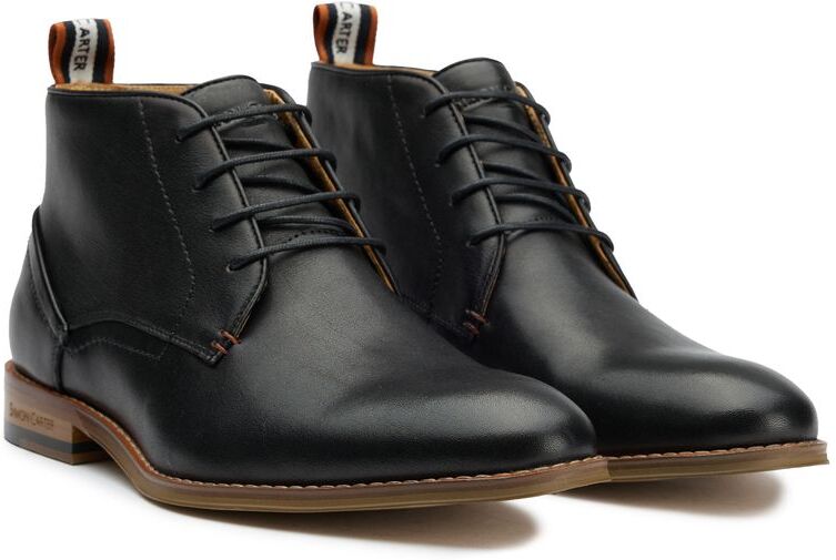 Simon Carter Mens Byrd 2 Chukka Boots - Black Leather - Size Uk 7