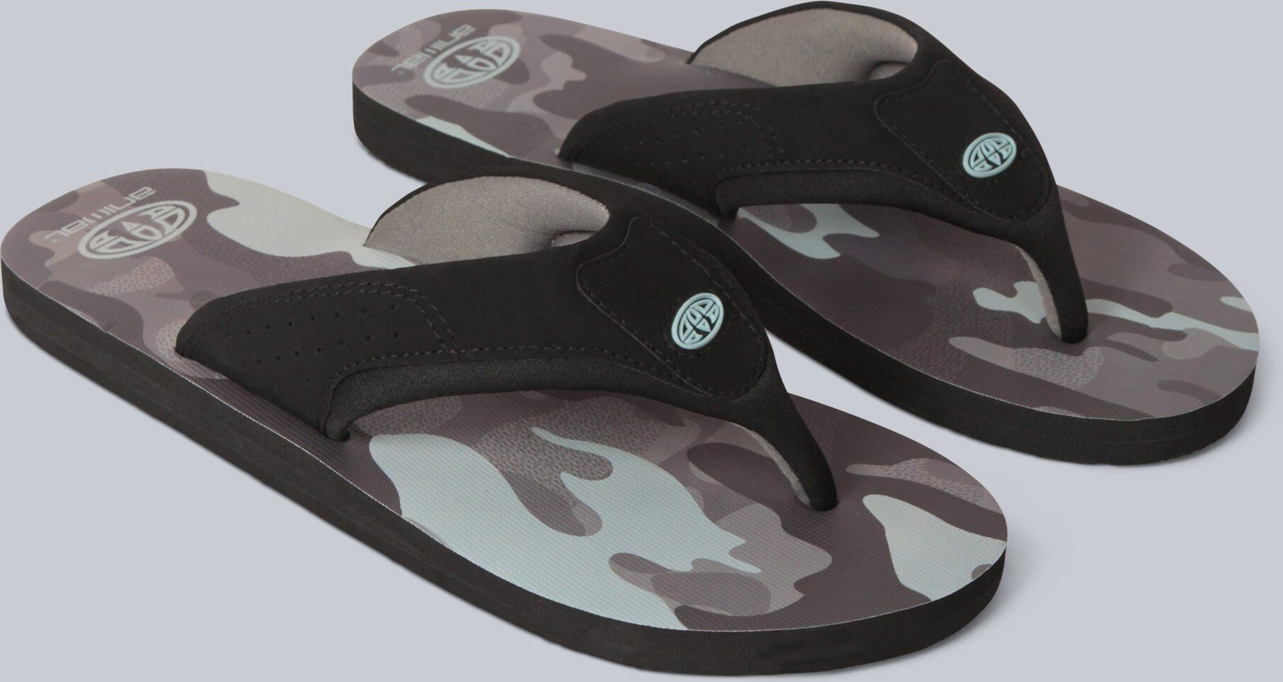Mountain Warehouse 'Jekyl' Mens Flip Flops With Soft Padded Upper Straps Slip-On Beach Sandals Outdoors Grey - Size Uk 7