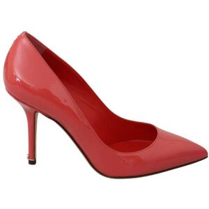 Dolce & Gabbana Womens Dark Pink Patent Leather Heels Pumps - Size Eu 35