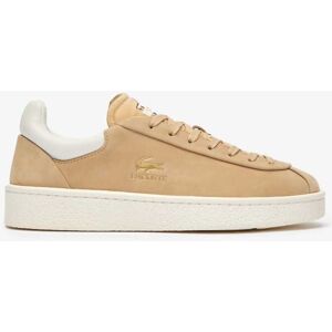 Lacoste Womens Baseshot Premium Trainers In Brown Leather (Archived) - Size Uk 3.5