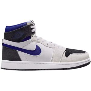 Nike Womens Air Jordan 1 Zm Air Blue Detail White Sneakers Leather - Size Uk 5