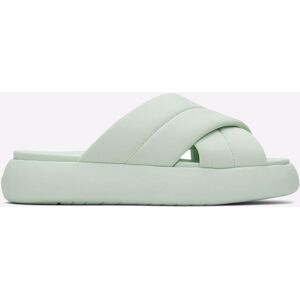 Toms Mallow Crossover Slides Womens - Green Mixed Material - Size Uk 7 Toms Mallow Crossover Slides Womens - Green Mixed Material - Size Uk 7