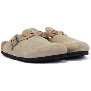 Birkenstock Boston Braided Womens Taupe Suede Clogs - Beige - Size Eu 41 Birkenstock Boston Braided Womens Taupe Suede Clogs - Beige - Size Eu 41