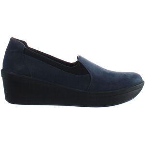 Clarks Step Rose Moon Womens Navy Wedges - Blue - Size Uk 5 Clarks Step Rose Moon Womens Navy Wedges - Blue - Size Uk 5