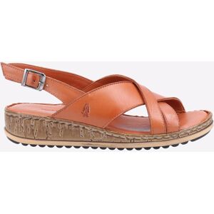 Hush Puppies Elena Cross Over Wedge Womens - Tan Leather - Size Uk 7 Hush Puppies Elena Cross Over Wedge Womens - Tan Leather - Size Uk 7