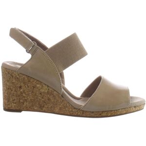 Clarks Lafley Lily Womens Beige Wedges Leather - Size Uk 8 Clarks Lafley Lily Womens Beige Wedges Leather - Size Uk 8
