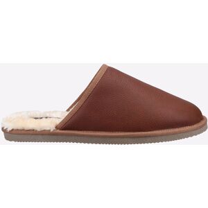 Hush Puppies Coady Leather Memoryfoam Mens Slipper - Tan - Size Uk 8 Hush Puppies Coady Leather Memoryfoam Mens Slipper - Tan - Size Uk 8