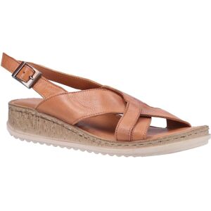 Hush Puppies Womens/ladies Elena Leather Wedge Sandal (Tan) - Size Uk 7 Hush Puppies Womens/ladies Elena Leather Wedge Sandal (Tan) - Size Uk 7