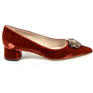 Versace 1969 Abbigliamento Sportivo Srl Milano Italia V Womens Pump 3110276 Velluto Rosso - Red Velvet - Size Uk 2 Versace 1969 Abbigliamento Sportivo Srl Milano Italia V Womens Pump 3110276 Velluto Rosso - Red Velvet - Size Uk 2