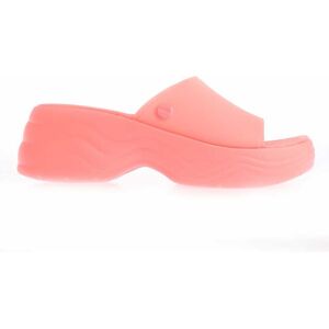 Crocs Womens Skyline Sliders In Pink Rubber - Size Uk 5-6 Crocs Womens Skyline Sliders In Pink Rubber - Size Uk 5-6