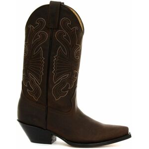 Grinders Unisex Brown Leather Western Cowboy Boots-Buffalo - Size Eu 39 Grinders Unisex Brown Leather Western Cowboy Boots-Buffalo - Size Eu 39