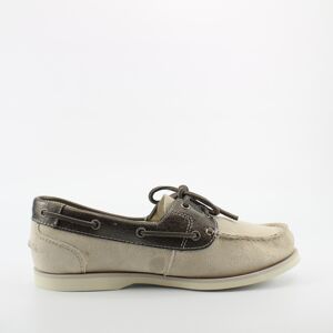 Timberland Classic Boat Shoes Off White Leather Womens Lace Up A1c2s - Beige Leather (Archived) - Size Uk 5.5 Timberland Classic Boat Shoes Off White Leather Womens Lace Up A1c2s - Beige Leather (Archived) - Size Uk 5.5