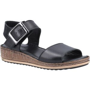 Hush Puppies Womens/ladies Ellie Leather Wedge Sandals (Black) - Size Uk 4 Hush Puppies Womens/ladies Ellie Leather Wedge Sandals (Black) - Size Uk 4