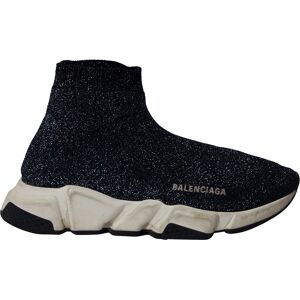 Balenciaga Pre-Owned Womens Glitter Speed Trainers In Black Viscose - Size Uk 5.5 Balenciaga Pre-Owned Womens Glitter Speed Trainers In Black Viscose - Size Uk 5.5