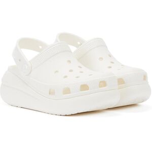 Crocs Classic Crush Clog Womens White Sandals - Size Uk 7 Crocs Classic Crush Clog Womens White Sandals - Size Uk 7