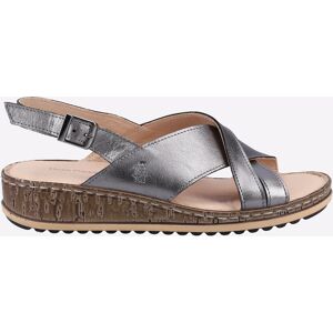 Hush Puppies Elena Cross Over Wedge Womens - Grey - Size Uk 6 Hush Puppies Elena Cross Over Wedge Womens - Grey - Size Uk 6