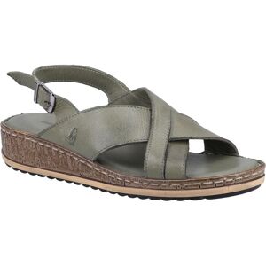 Hush Puppies Womens/ladies Elena Leather Wedge Sandal (Olive) - Size Uk 8 Hush Puppies Womens/ladies Elena Leather Wedge Sandal (Olive) - Size Uk 8